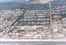 Aerial view of Minutemen Causeway in 1985